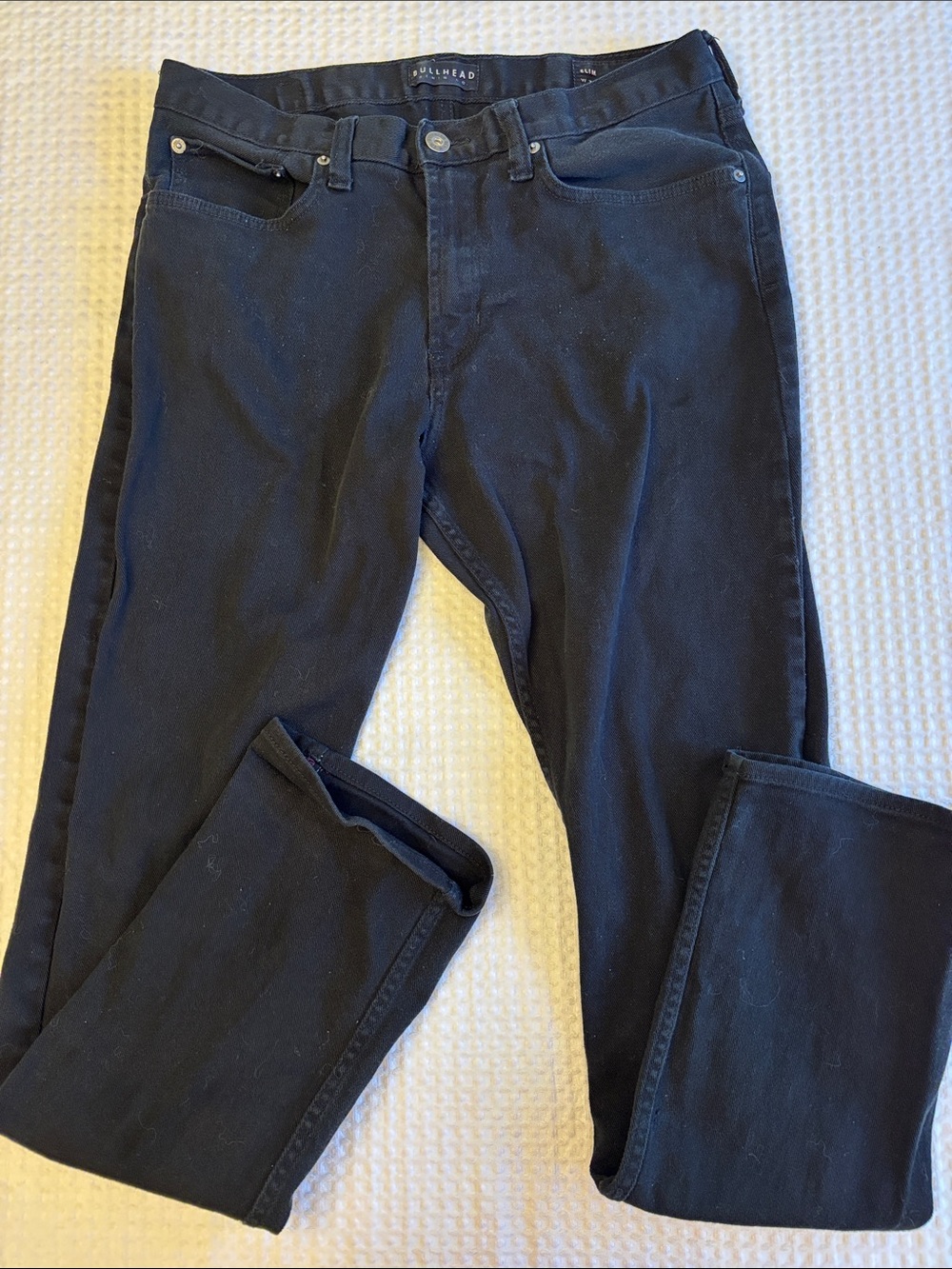 Bullhead Men’s Black Slim Straight Jeans